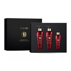 Juuksehoolduskomplekt T-Lab Professional Aura Oil: šampoon 300 ml + palsam - mask 300 ml + eliksiir 150 ml цена и информация | Средства для укрепления волос | kaup24.ee