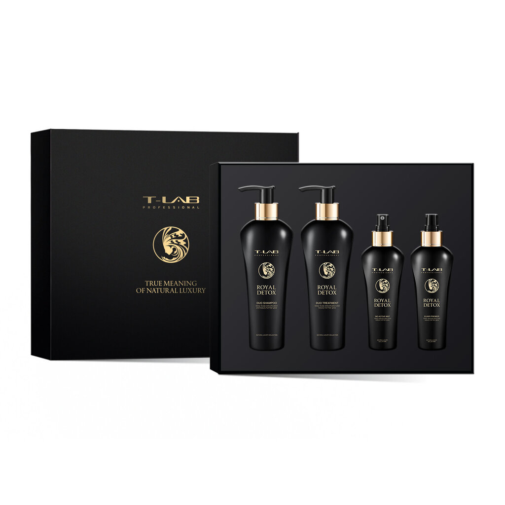 Komplekt T-Lab Professional Royal Detox: šampoon, 300 ml + palsam-mask, 300 ml + eliksiir, 150 ml + pihusti, 150 ml цена и информация | Šampoonid | kaup24.ee