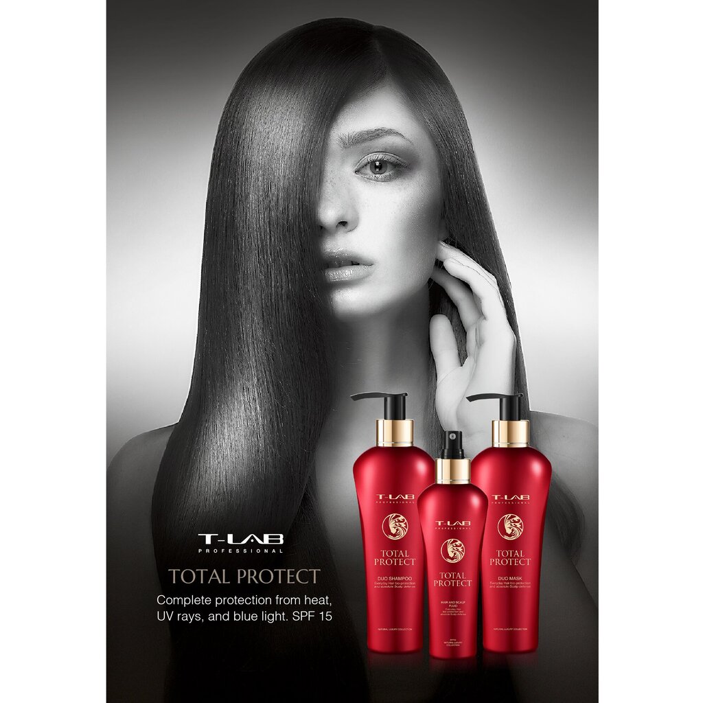 Komplekt T-Lab Professional Total Protect: šampoon, 300 ml + mask, 300 ml + vedelik, 150 ml hind ja info | Šampoonid | kaup24.ee