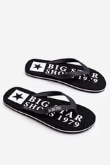 Big zoe big star  for men's black kk174361 KK174361 цена и информация | Мужские шлепанцы, босоножки | kaup24.ee