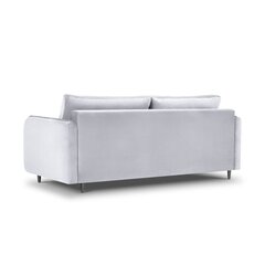 Бархатный диван-кровать Micadoni Scaleta, серый цвет цена и информация | Диваны | kaup24.ee