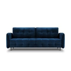 Бархатный диван-кровать Micadoni Scaleta, синий/черный цвет цена и информация | Диваны | kaup24.ee