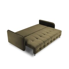 Бархатный диван-кровать Micadoni Scaleta, зеленый/черный цвет цена и информация | Диваны | kaup24.ee