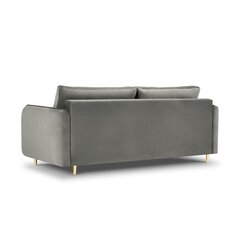 Бархатный диван-кровать Micadoni Scaleta, серый цвет цена и информация | Диваны | kaup24.ee