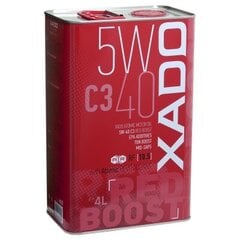 Xado Atomic Oil моторное масло 5W-40 C3 Red Boost, 4 л цена и информация | Моторные масла | kaup24.ee