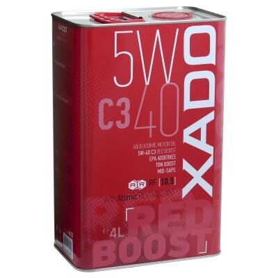 Xado Atomic Oil mootoriõli 5W-40 C3 Red Boost, 4L цена и информация | Mootoriõlid | kaup24.ee