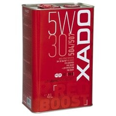 Xado Atomic Oil mootoriõli 5W-30 504/507 Red Boost, 4L hind ja info | Mootoriõlid | kaup24.ee