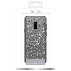 Puro Glam Ice Light Samsung G965 S9 Plus z metalicznymi elementami srebra SGS9PICELIGHT1SIL цена и информация | Чехлы для телефонов | kaup24.ee