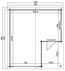 Garaaž Nevis, 21,97m2, tumehall цена и информация | Садовые сараи, дровницы | kaup24.ee