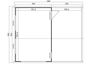 Garaaž Bahamas, 34,59m2, punane hind ja info | Kuurid ja aiamajad | kaup24.ee