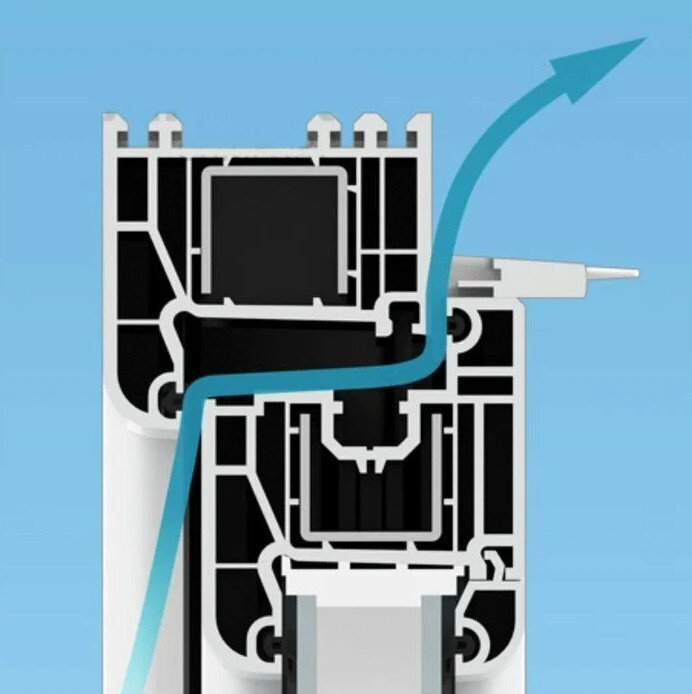 Plastakende värske õhu tuulutusklapid Air-Box Comfort цена и информация | Plastikaknad | kaup24.ee