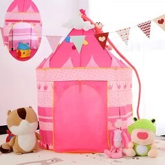 Детская палатка-замок, розовая цена и информация | Детские игровые домики | kaup24.ee