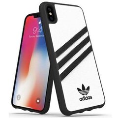 Adidas OR Moulded Case PU iPhone Xs Max biały|white 32809 цена и информация | Чехлы для телефонов | kaup24.ee