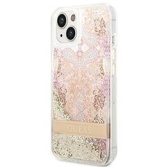 Guess GUHCP14MLFLSD iPhone 14 Plus 6,7" złoty|gold hardcase Paisley Liquid Glitter цена и информация | Чехлы для телефонов | kaup24.ee