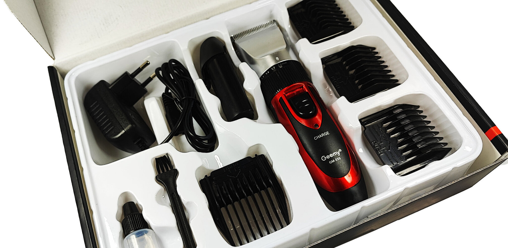 Juhtmevaba juukselõikur 1,3,6,9,12,14 mm Geemy GM-550 цена и информация | Juukselõikusmasinad, trimmerid | kaup24.ee