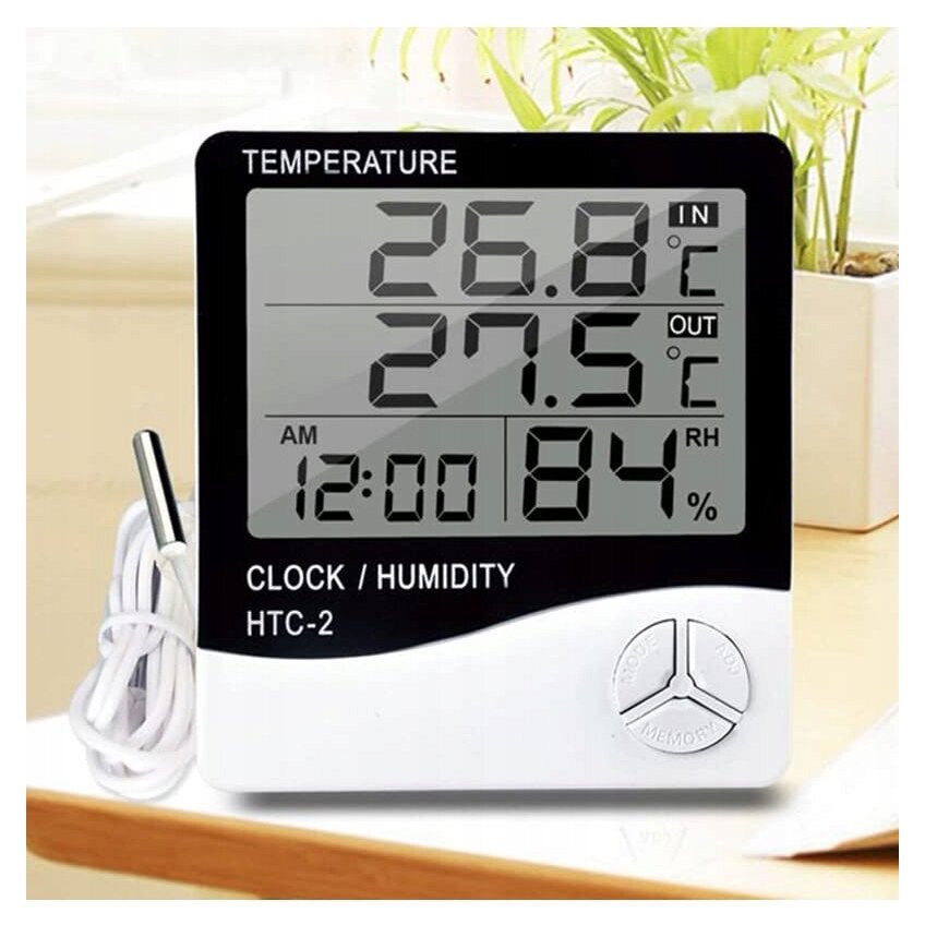 Sise- ja välistemperatuuri LCD termomeeter hind ja info | Ilmajaamad, termomeetrid | kaup24.ee
