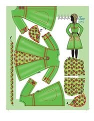 DIY nuku riided Roos productions Dress your Doll цена и информация | Игрушки для девочек | kaup24.ee