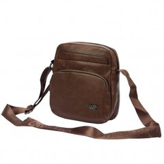 Мужская сумка через плечо ERIKS, коричневая цена и информация | Мужские сумки | kaup24.ee