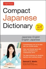 Tuttle Compact Japanese Dictionary: Japanese-English English-Japanese (Ideal for JLPT Exam Prep) hind ja info | Võõrkeele õppematerjalid | kaup24.ee