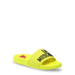 Love Moschino plätud naistele, kollane цена и информация | Шлепанцы, тапочки для женщин | kaup24.ee