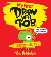My First Draw With Rob: Dinosaurs hind ja info | Väikelaste raamatud | kaup24.ee