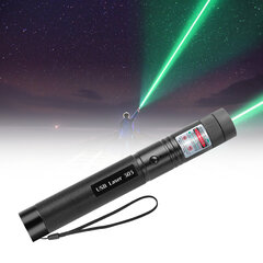 Зеленый лазер, лазер с эффектом, лазерный указатель с USB-зарядкой цена и информация | Фонарики, прожекторы | kaup24.ee