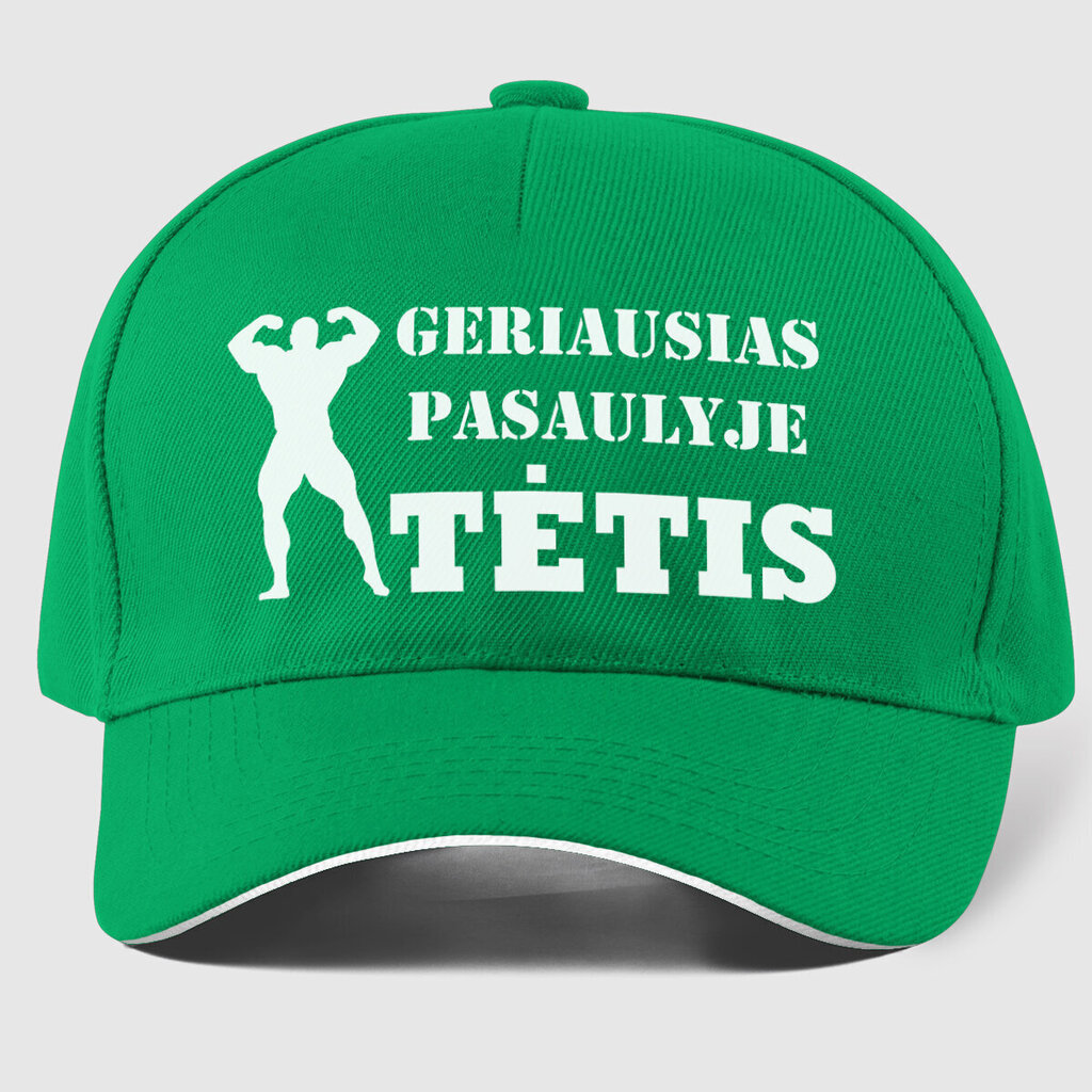 Müts Geriausias Tėtis, roheline hind ja info | Originaalsed mütsid | kaup24.ee