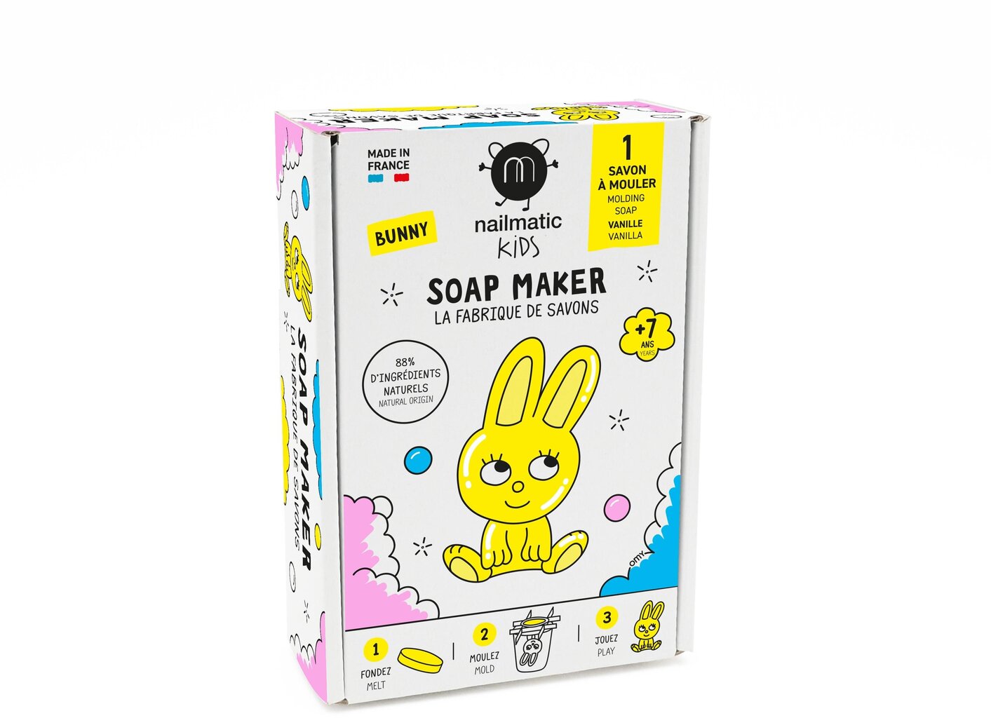 Seebi valmistamise komplekt lastele Nailmatic Kids Bunny, 1 tk. hind ja info | Laste ja ema kosmeetika | kaup24.ee