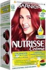 Püsivärv Garnier Nutrisse Nº 6.60 Küllastunud punane цена и информация | Краска для волос | kaup24.ee