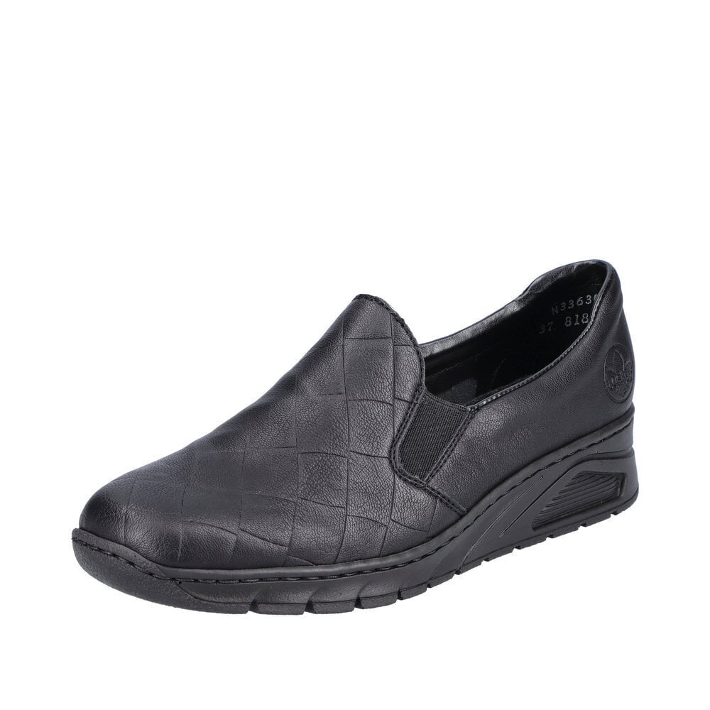 Naiste jalatsid Rieker N336300, must hind ja info | Naiste kingad | kaup24.ee