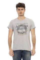 Trussardi Action. Мужская футболка. Цвет чёрный.100% хлопок цена и информация | Мужские футболки | kaup24.ee