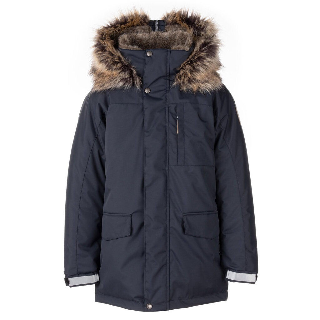 Laste parka Lenne 250g Janno 23368*950, must hind ja info | Poiste joped | kaup24.ee