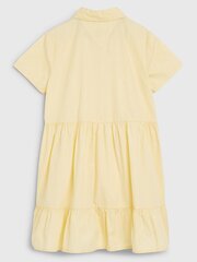 Платье TOMMY HILFIGER Essential Tiered Short Sleeve Shirt Lemon Zest 540125237, желтое цена и информация | Платья для девочек | kaup24.ee