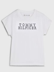 Tommy Hilfigeri pluus tüdrukule, valge hind ja info | Tüdrukute särgid | kaup24.ee