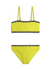 Детский раздельный купальник CALVIN KLEIN Bralette Logo Tape Lemonade 520883227, желтый цена и информация | Купальники для девочек | kaup24.ee