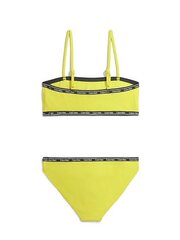 Детский раздельный купальник CALVIN KLEIN Bralette Logo Tape Lemonade 520883227, желтый цена и информация | Купальники для девочек | kaup24.ee