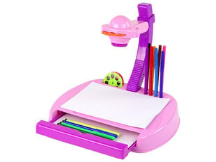 Проектор с доской для рисования, розовый цена и информация | Развивающие игрушки | kaup24.ee