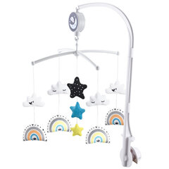 Telun Baby Stars kruvitav võrevoodi karussell koos heliefektidega hind ja info | Imikute mänguasjad | kaup24.ee