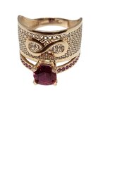 Золотое кольцо с цирконами №18 цена и информация | Кольцо | kaup24.ee