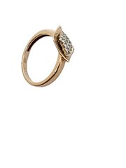 Золотое кольцо с цирконами, размер 17 цена и информация | Кольцо | kaup24.ee