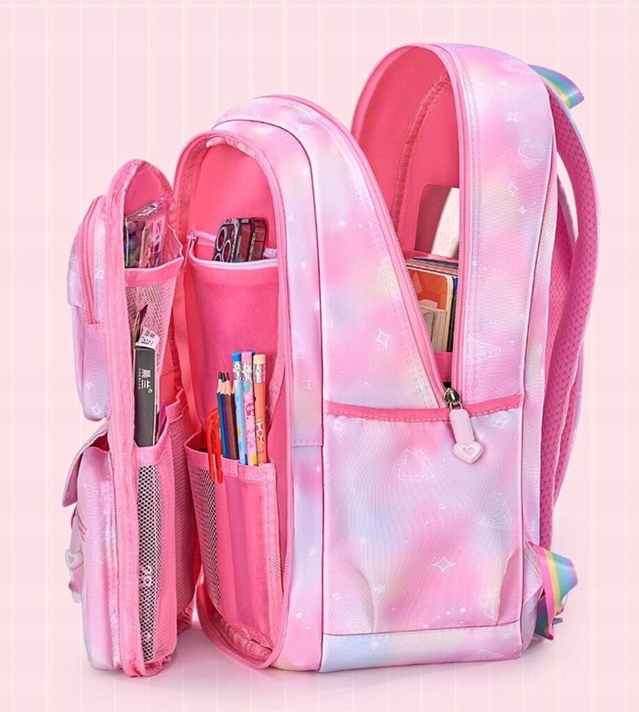 Kooli seljakott pliiatsiga - printsess, roosa hind ja info | Koolikotid, sussikotid | kaup24.ee