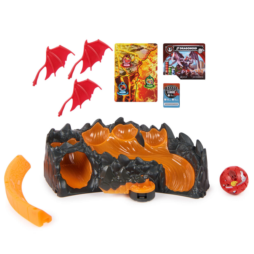 Komplekt Bakugan Training + Titanium Dragonoid Dragon Clan Figure Red hind ja info | Poiste mänguasjad | kaup24.ee