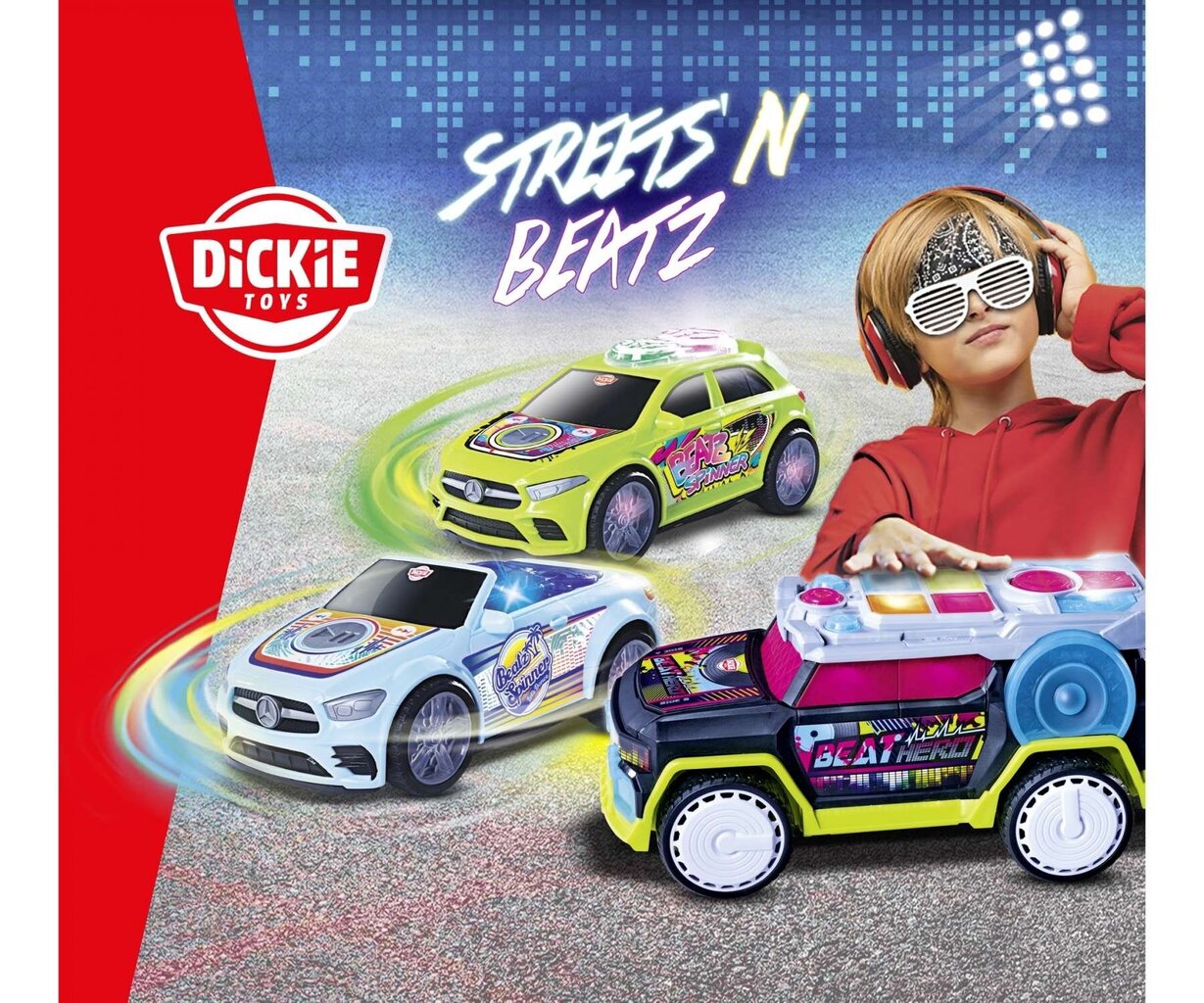 Muusikaline pöörlev interaktiivne auto Dickie Toys Mercedes-Benz A-klass hind ja info | Poiste mänguasjad | kaup24.ee