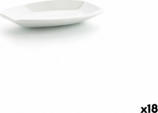 поднос для закусок Ariane Alaska 9,6 x 5,9 cm Mini Овальный Керамика Белый (10 x 7,4 x 1,5 cm) (18 штук) цена и информация | Посуда, тарелки, обеденные сервизы | kaup24.ee