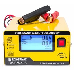 Mikroprotsessor akulaadija Powermat 12/24V PM-PM-50B цена и информация | Зарядные устройства для аккумуляторов | kaup24.ee