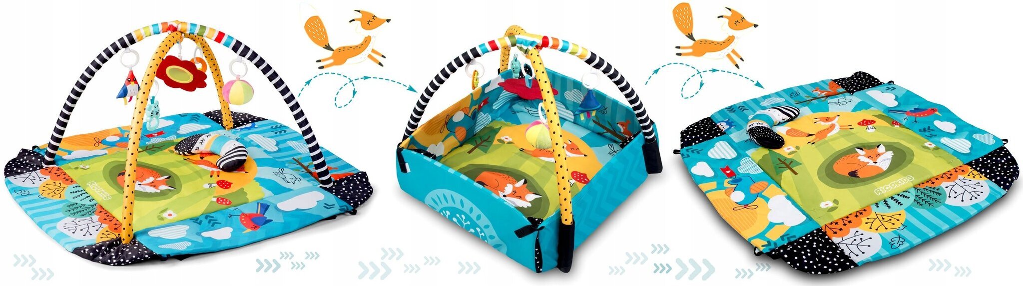 Interaktiivne õppematt 110x100cm Ricokids 7317 цена и информация | Tegelustekid | kaup24.ee