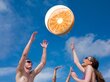 Täispuhutav rannapall Bestway oranž, 46 cm, 31042 hind ja info | Täispuhutavad veemänguasjad ja ujumistarbed | kaup24.ee