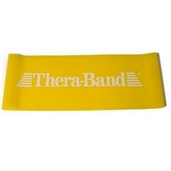Петля для эластичной ленты Thera-band, желтая, 7,5 см цена и информация | Фитнес-резинки, гимнастические кольца | kaup24.ee