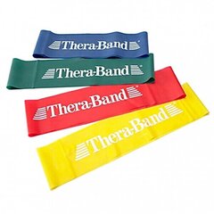 Thera-band kummipael, kollane, 7,5 cm. цена и информация | Фитнес-резинки, гимнастические кольца | kaup24.ee