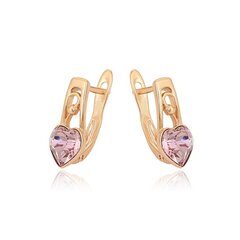 Elegantsed tsirkoonidega kõrvarõngad, 18K hind ja info | Kõrvarõngad | kaup24.ee